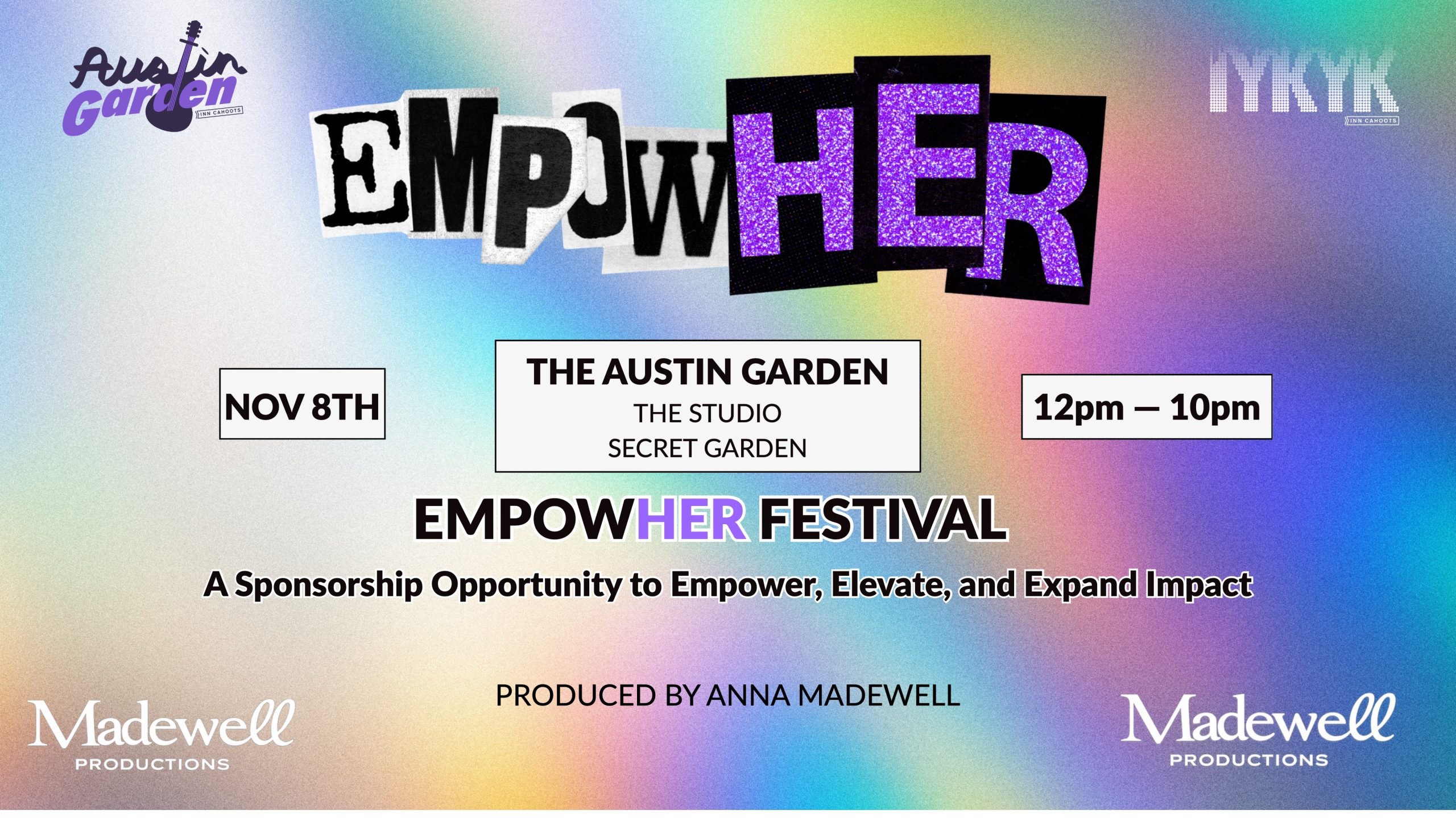 EmpowHER ATX — November 8th, The Austin Garden, 12–10pm